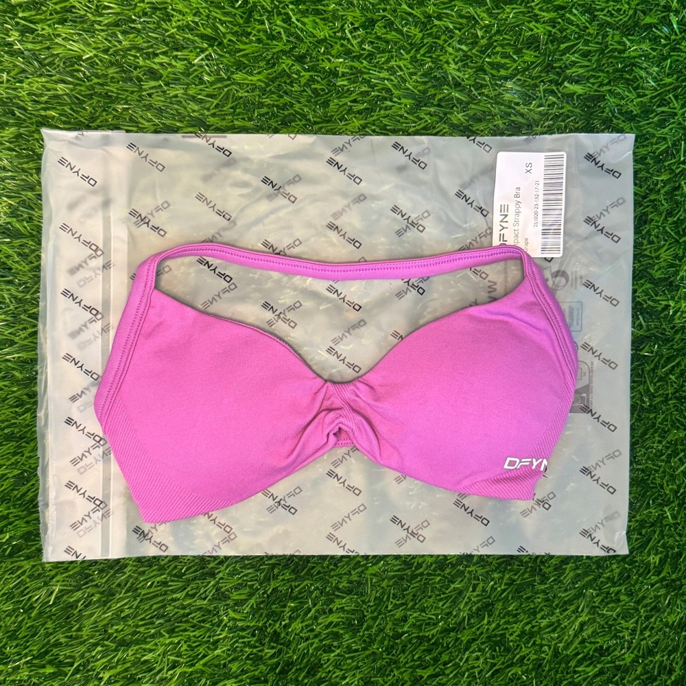 Dfyne impact strappy bra grape extra small